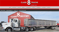 Desktop Screenshot of class8trucksales.com